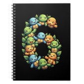 6th Birthday Sea Turtle Tortoise Theme Party 6 Yea Notizblock (Vorderseite)