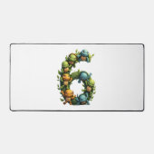 6th Birthday Sea Turtle Tortoise Theme Party 6 Yea Schreibtischunterlage (Vorderseite)