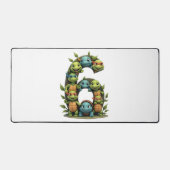 6th Birthday Sea Turtle Tortoise Theme Party 6 Yea Schreibtischunterlage (Vorderseite)