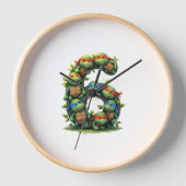 6th Birthday Sea Turtle Tortoise Theme Party 6 Yea Uhr (Vorderseite)