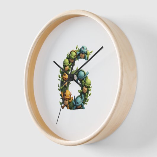 6th Birthday Sea Turtle Tortoise Theme Party 6 Yea Uhr (Winkel)