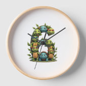 6th Birthday Sea Turtle Tortoise Theme Party 6 Yea Uhr (Vorderseite)