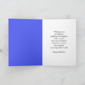 6th Birthday Snowman Snowy with Snow Six Karte (Innenseite)