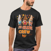 6th Grade Crew Gnomes Thanksgiving Grateful Sixth T-Shirt (Vorderseite)