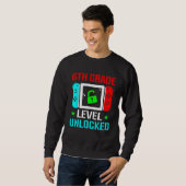 6th Grade Level Unlocked Back To School Gamer Boy Sweatshirt (Vorne ganz)