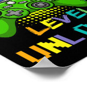 6th Grade Level Unlocked Video Game Back To School Poster (Ecke)