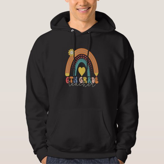 6th Grade Team Teacher Student Back to School 6th  Hoodie (Vorderseite)