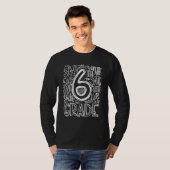 6th Grade Typography Team Sixth Grade Teacher Back T-Shirt (Vorne ganz)