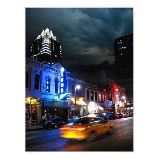 6th Street Downtown Austin Texas Fotodruck (Vorne)