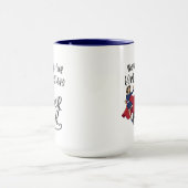 6Uhr SISTER SUPER POWER (Light Skin) Navy Zwei-Ton Tasse (Zentrum)