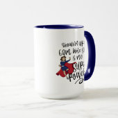 6Uhr SISTER SUPER POWER (Light Skin) Navy Zwei-Ton Tasse (VorderseiteRechts)