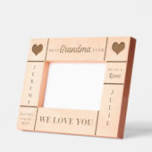 6x4 BEST Oma je Großkinder Namen Geätzte Rahmen (Links)