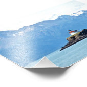6x4 Foto Alaska Leuchtturm (Ecke)