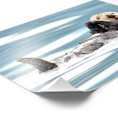 6x4 Foto von Ottern (Ecke)