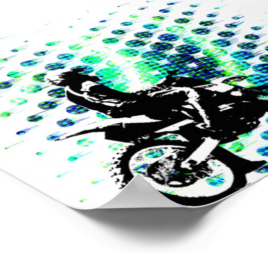 6x4 Ripple Poster (Halbschall) (Ecke)