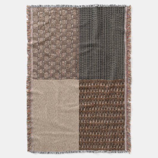 6'x4' Schokoladenmocha Decke (Vorderseite Vertikal)