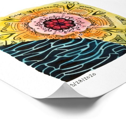 6x6 Druck - 3-28-2020 Poster (Ecke)