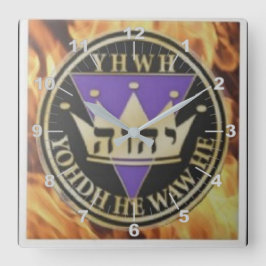 6x6 Keramik des göttlichen Blaze Quadratische Wanduhr