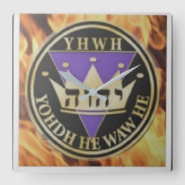 6x6 Keramik des göttlichen Blaze Quadratische Wanduhr