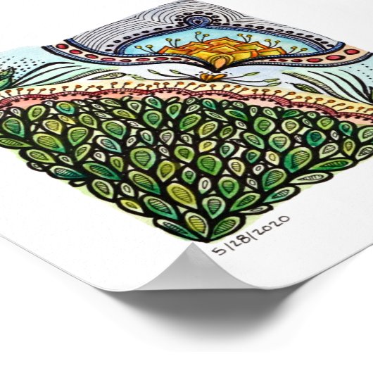 6x6 Print - 5-28-2020 Poster (Ecke)