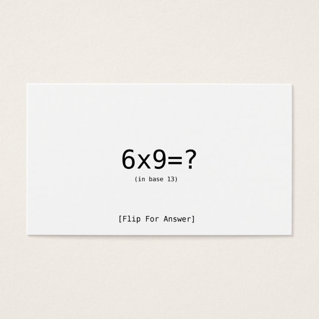 6x9=? (Vorderseite)