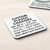 6x Untersetzer aus Personalisiertem Kunststoff, Rü (Linke Seite)