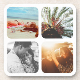 6x Untersetzer Set 4 Fotomodulenraster Runded Cork