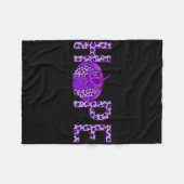 6yo8 Lila Band Heimerheimer-Jahr Fleecedecke (Vorderseite (Horizontal))