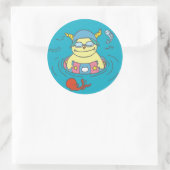 7月ﾓﾝｽﾀｰｼｰﾙ RUNDER AUFKLEBER (Tasche)