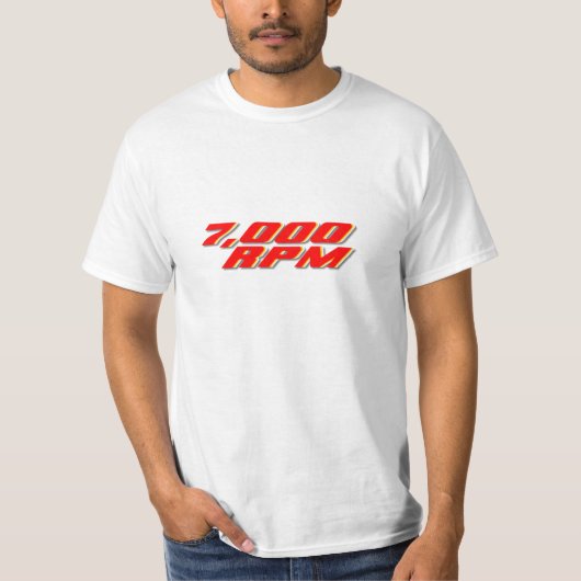 7000 U/min T-Shirt (Vorderseite)
