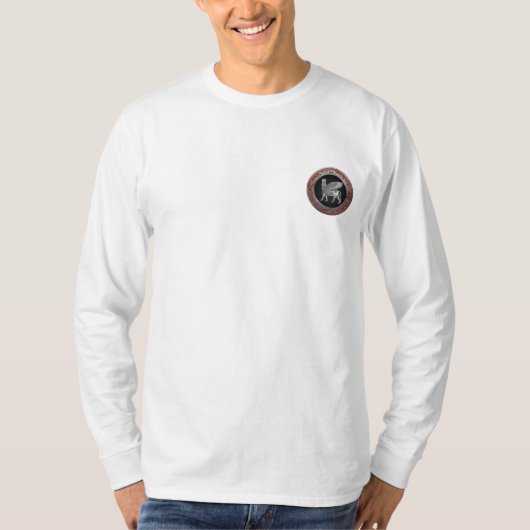 [700] Assyrian Winged Bull - Silver Lamassu T-Shirt (Vorderseite)