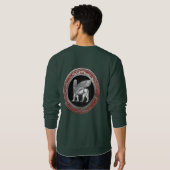 [700] Assyrian Winged Lion - Silver Lamassu Sweatshirt (Schwarz voll)