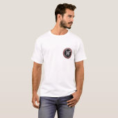 [700] Assyrian Winged Lion - Silver Lamassu T-Shirt (Vorne ganz)