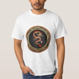 [700] Goldener chinesischer Drache Fucanglong T-Shirt