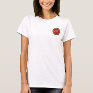 [700] Hokusai - Shoki Riding Shishi Lion T-Shirt