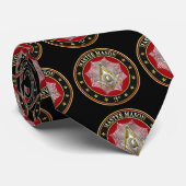 [700] Master Mason - Platz und Kompasse 3. Stufe Krawatte (Gerollt)