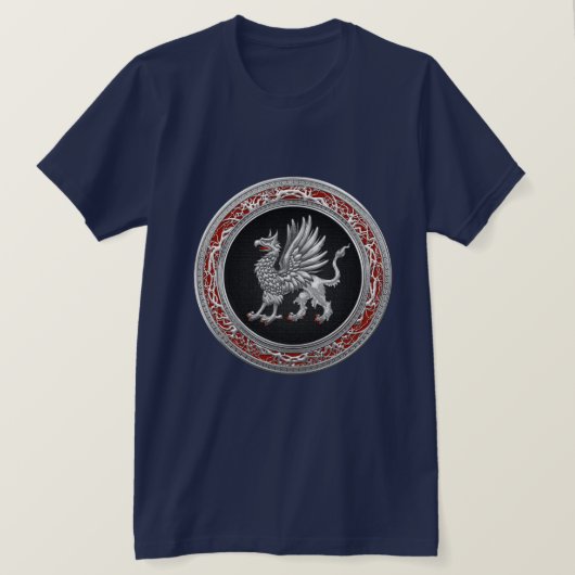[700] Sacred Silver Griffin T-Shirt (Design vorne)