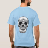 [700] Silver Human Skull T-Shirt (Rückseite)