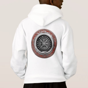 [700] Vegvisir - Viking Silver Magic Runic Compass Hoodie