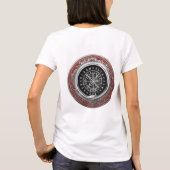 [700] Vegvisir - Viking Silver Magic Runic Compass T-Shirt (Rückseite)