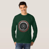 [700] Vegvisir - Viking Silver Magic Runic Compass T-Shirt (Vorne ganz)