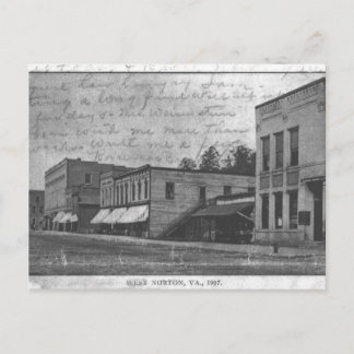 700er-Block von Norton, Virginia im Jahr 1907. Postkarte