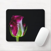 7019-Rot-geklemmte weiße Rose Mousepad (Mit Mouse)