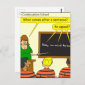 703 kommt nach einem Cartoon Postkarte (Vorne/Hinten)