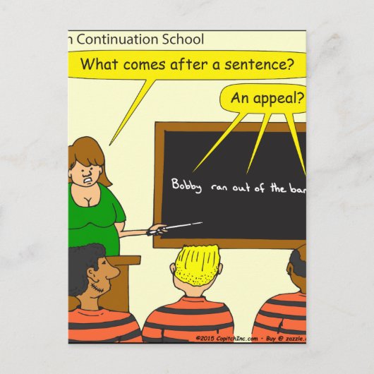 703 kommt nach einem Cartoon Postkarte (Vorderseite)