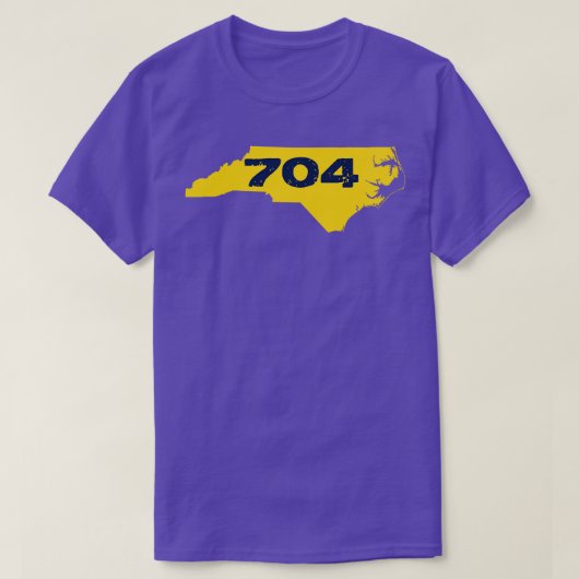 704 Gold und Blau T-Shirt (Design vorne)