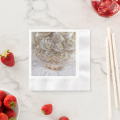 7060-Bridal Bouquet mit Hochzeitsrennen Serviette (Beispiel)