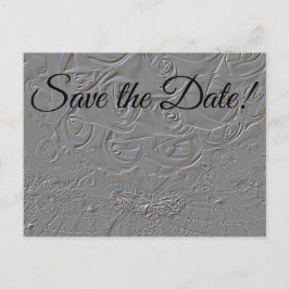 7060-E-Embossed Bouquet & Rings Postkarte