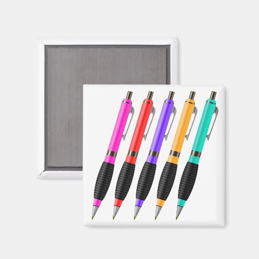 7065Farbige Stifte Magnet (Vorderseite/Rückseite)