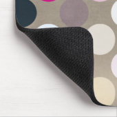 7096_polka-dots-44-pink-braun POLKA DOTS HOT PINK Mousepad (Ecke)